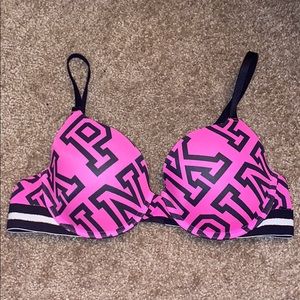 Pink store bra